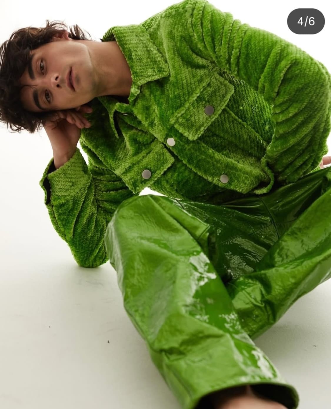 보테가베네타 셔닐 코듀로이 패러키트 자켓 상품이미지2