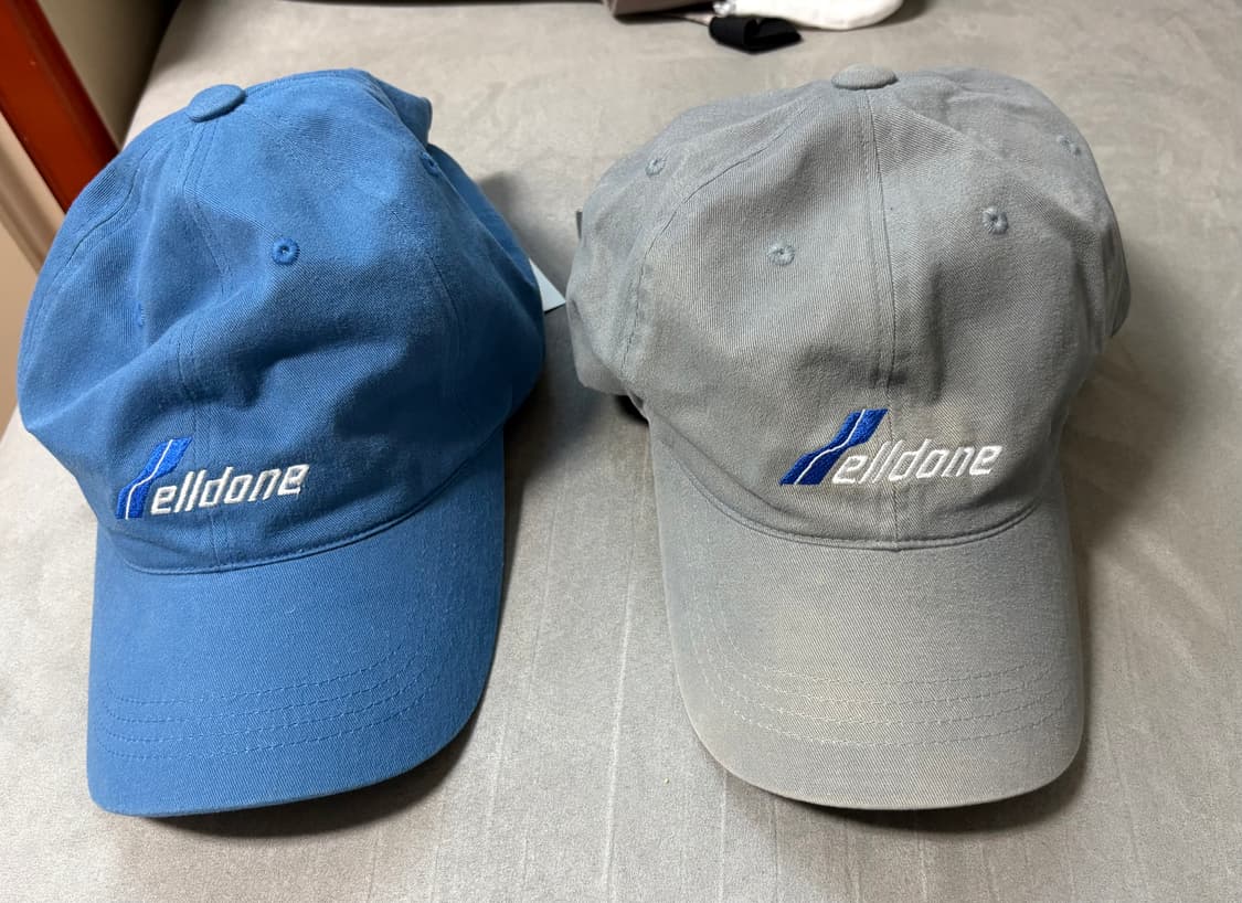 We11done 웰던 볼캡 블루,그레이 / os 상품이미지4