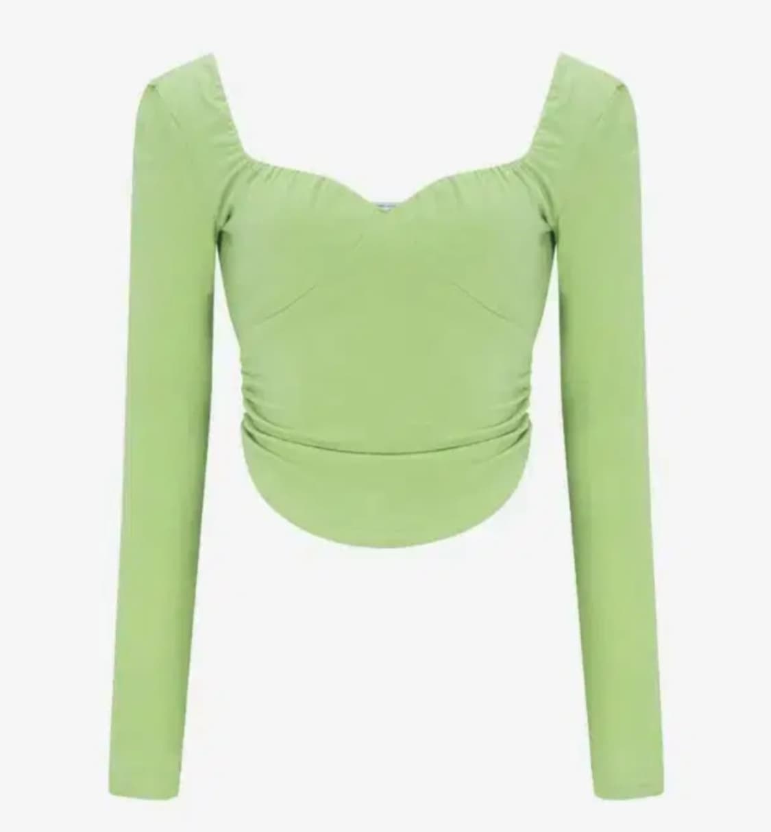 플리즈노팔로우 플노팔 미스티탑 라이트 그린 상품이미지2