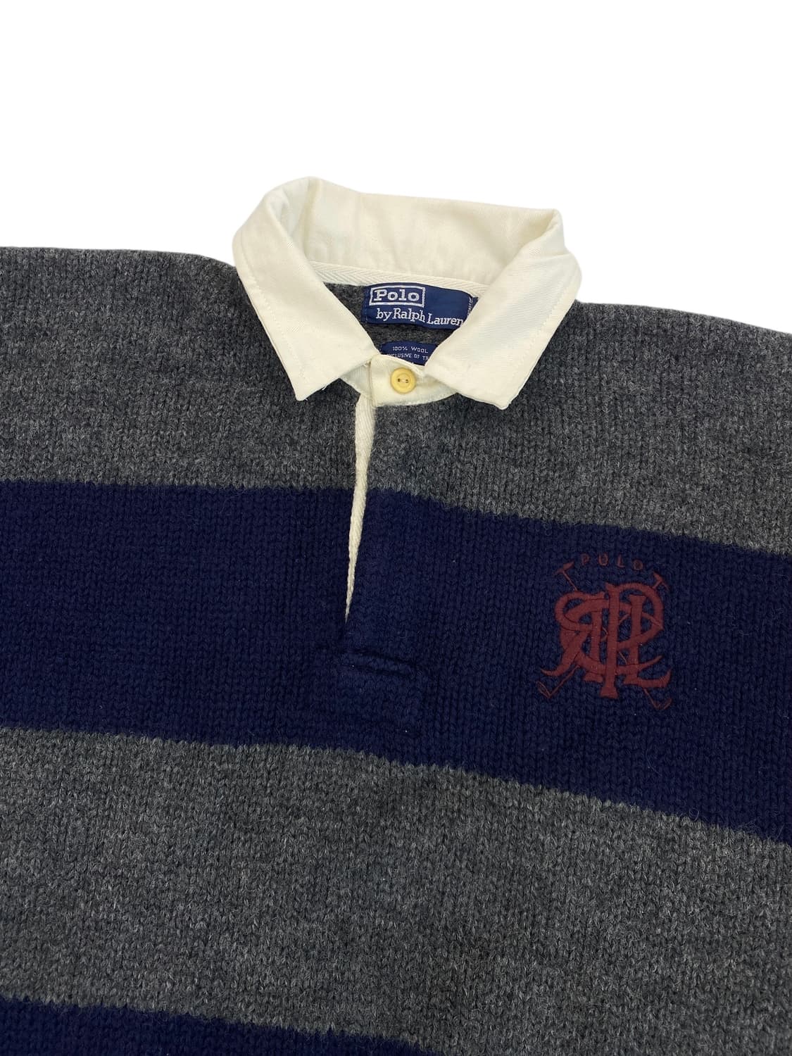 80's 폴로 헤비 울 럭비 셔츠 상품이미지3