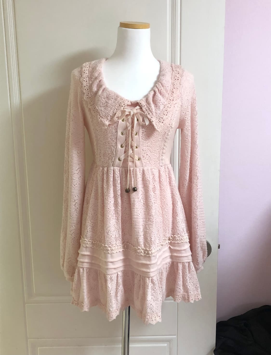 리즈리사 딸기우유 핑크 원피스 히메갸루 라떼갸루 일본빈티지 상품이미지2