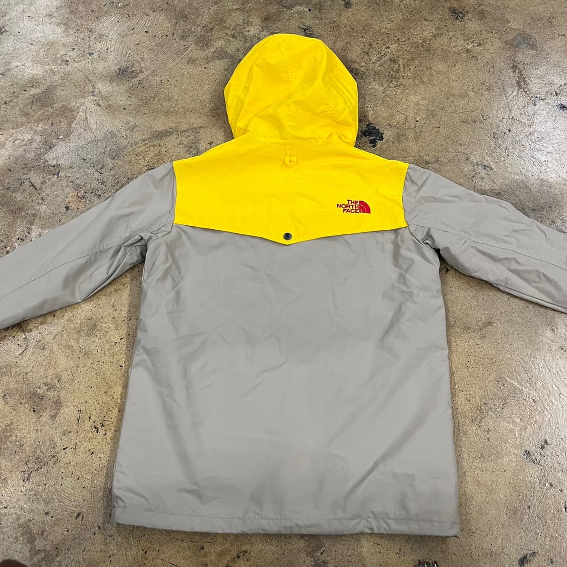 [정품/XS] 노스페이스 옐로우 베이지 바람막이 자켓 b17 상품이미지4