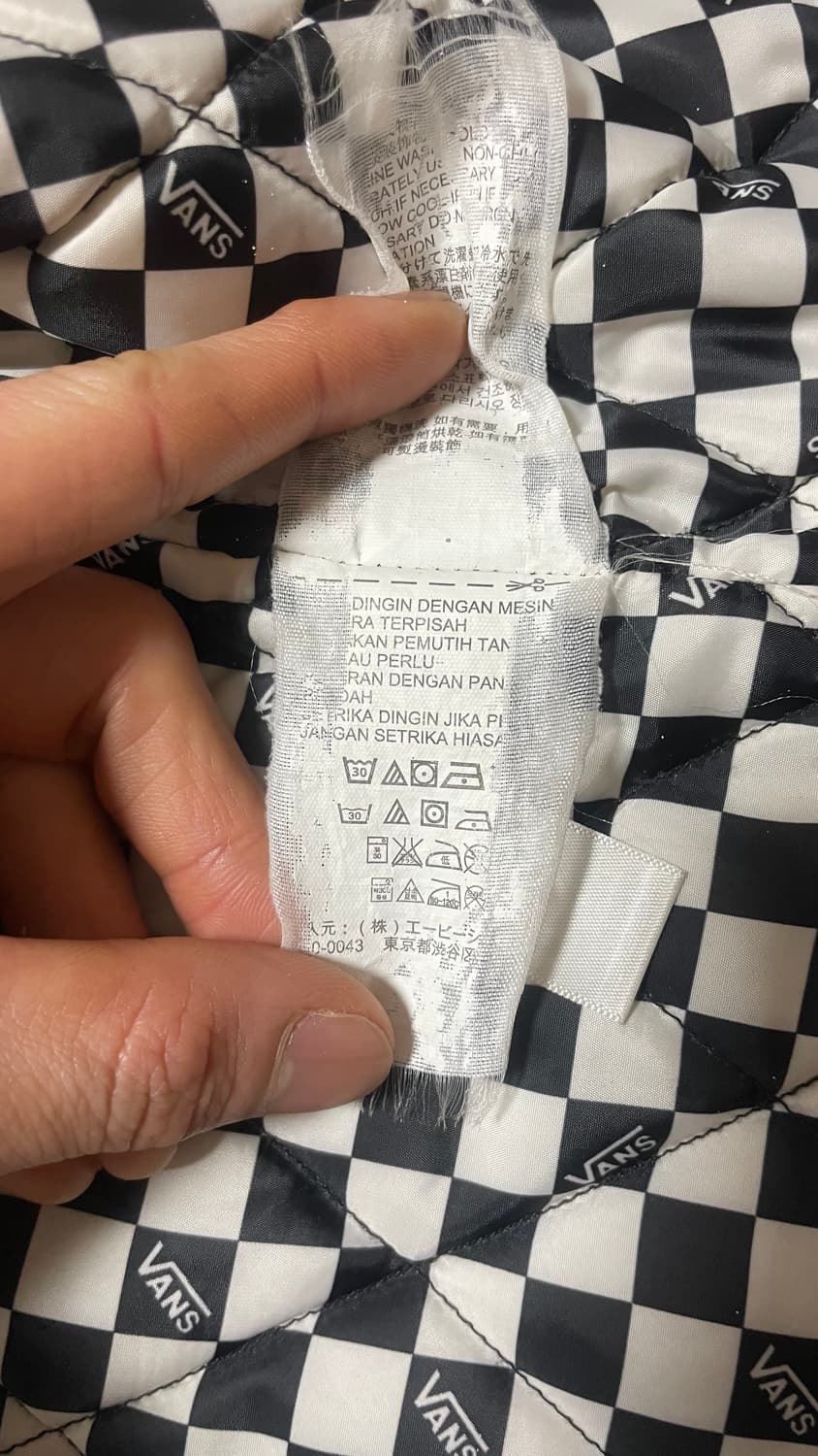 빈티지 VANS 반스 자수로고 체커보드 코치자켓 상품이미지9