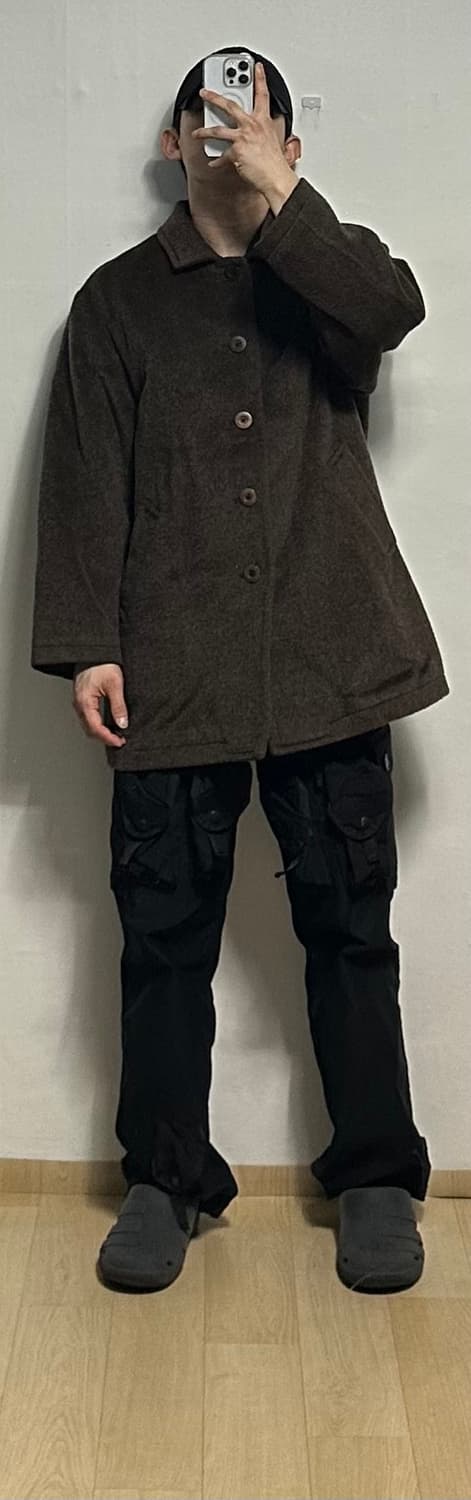 입생로랑 울 모헤어 하프코트 상품이미지5