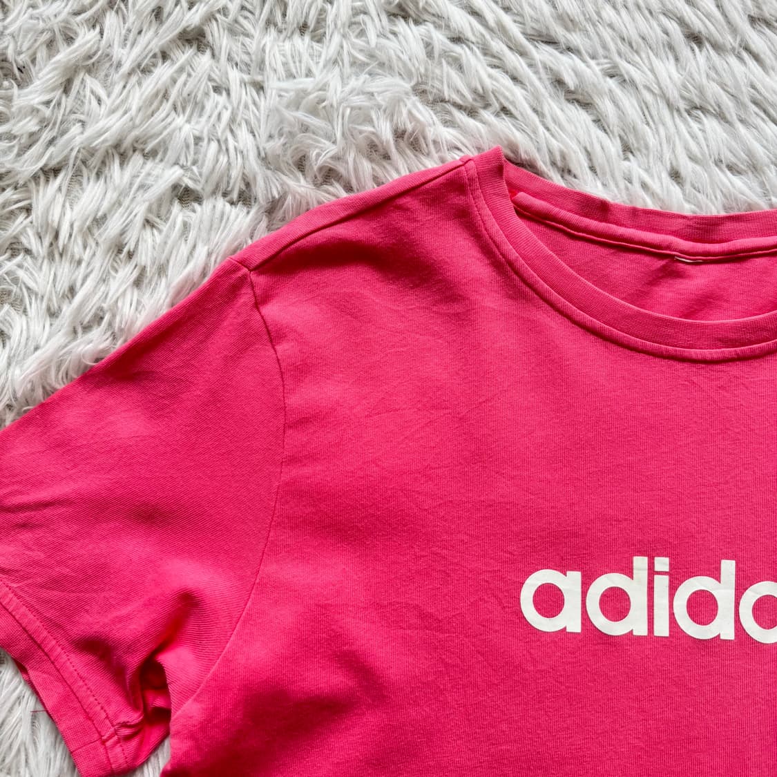 ADIDAS 일본빈티지 크롭 반팔 아디다스 크롭티 아디다스반팔 L 40 상품이미지1