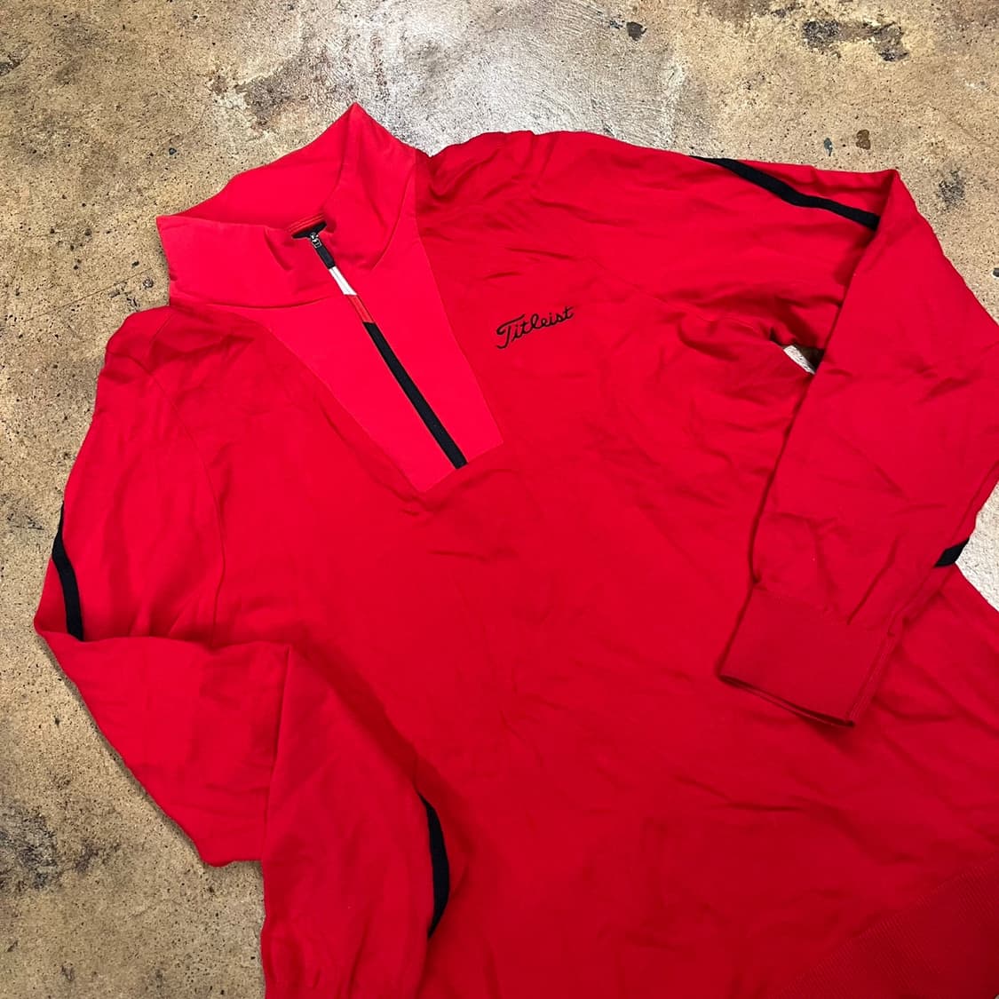 [정품/XL] 타이틀리스트 레드 하프넥 골프웨어 b19 상품이미지1