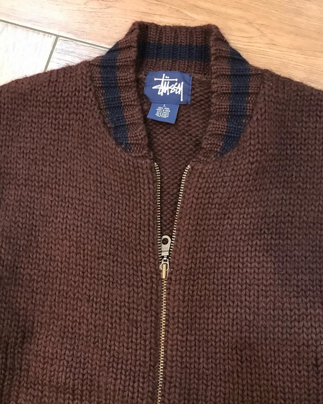 Stussy Brown Cowichan knit Cardigan JK 상품이미지7