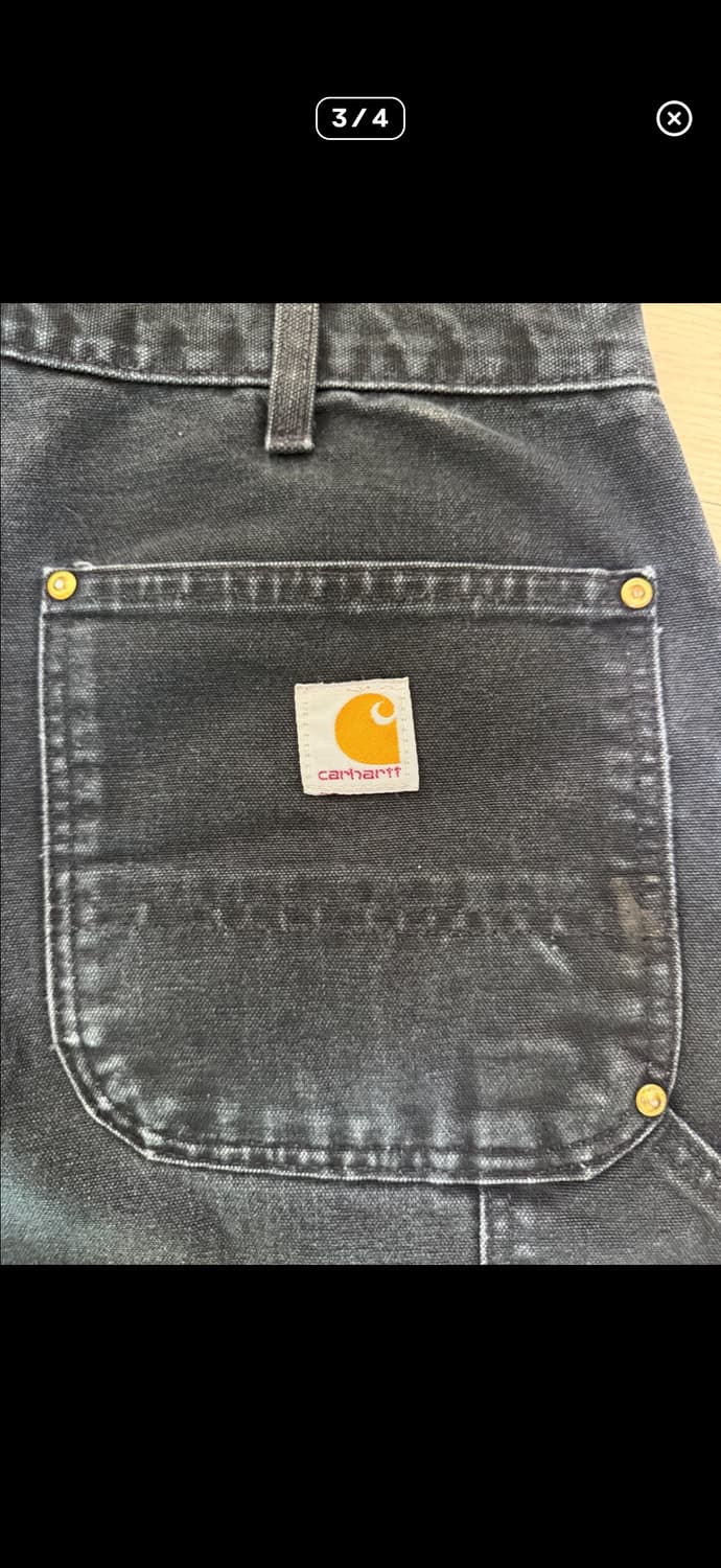 칼하트 더블니 b01 블랙 34 상품이미지3