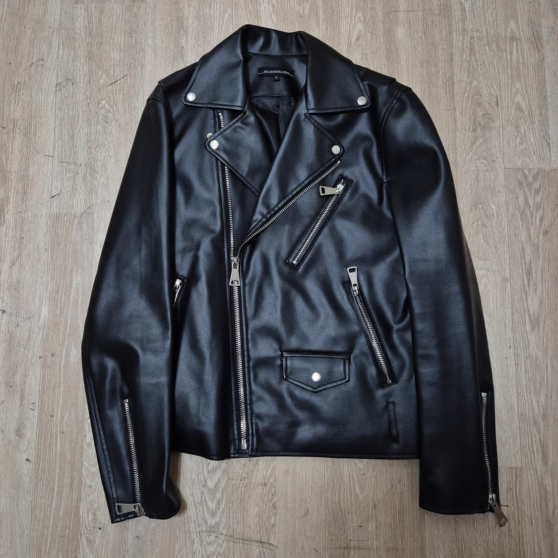 Y브랜드 남성 클래식 더블 라이더 가죽자켓 L(100) 상품이미지1