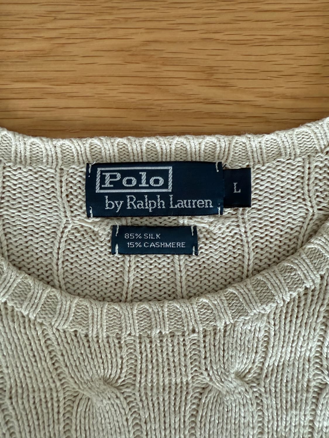 폴로 랄프로렌(Polo Ralph Lauren) 실크 꽈베기 니트 상품이미지6