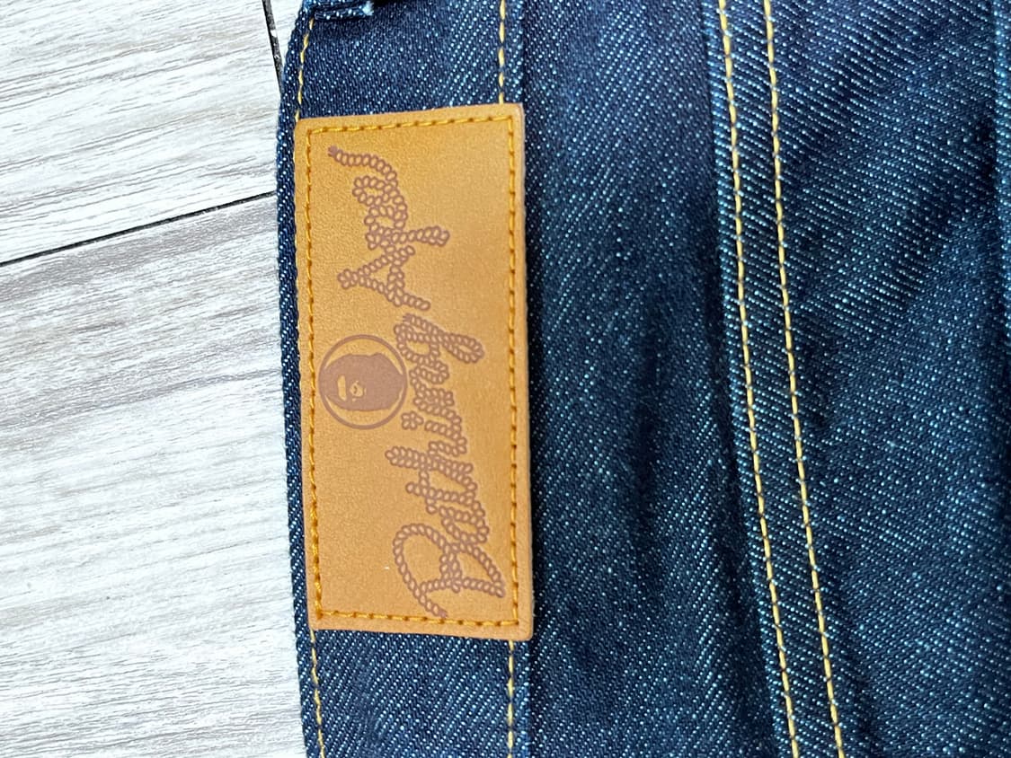 베이프 베이프스타 레귤러진 데님팬츠 m 상품이미지7