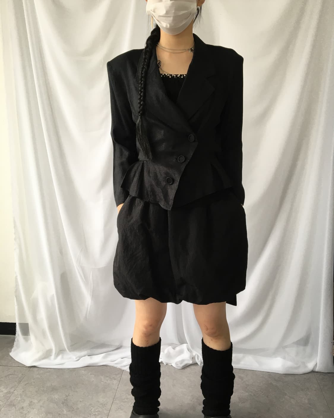 Flare line point tied wrap jacket 상품이미지1