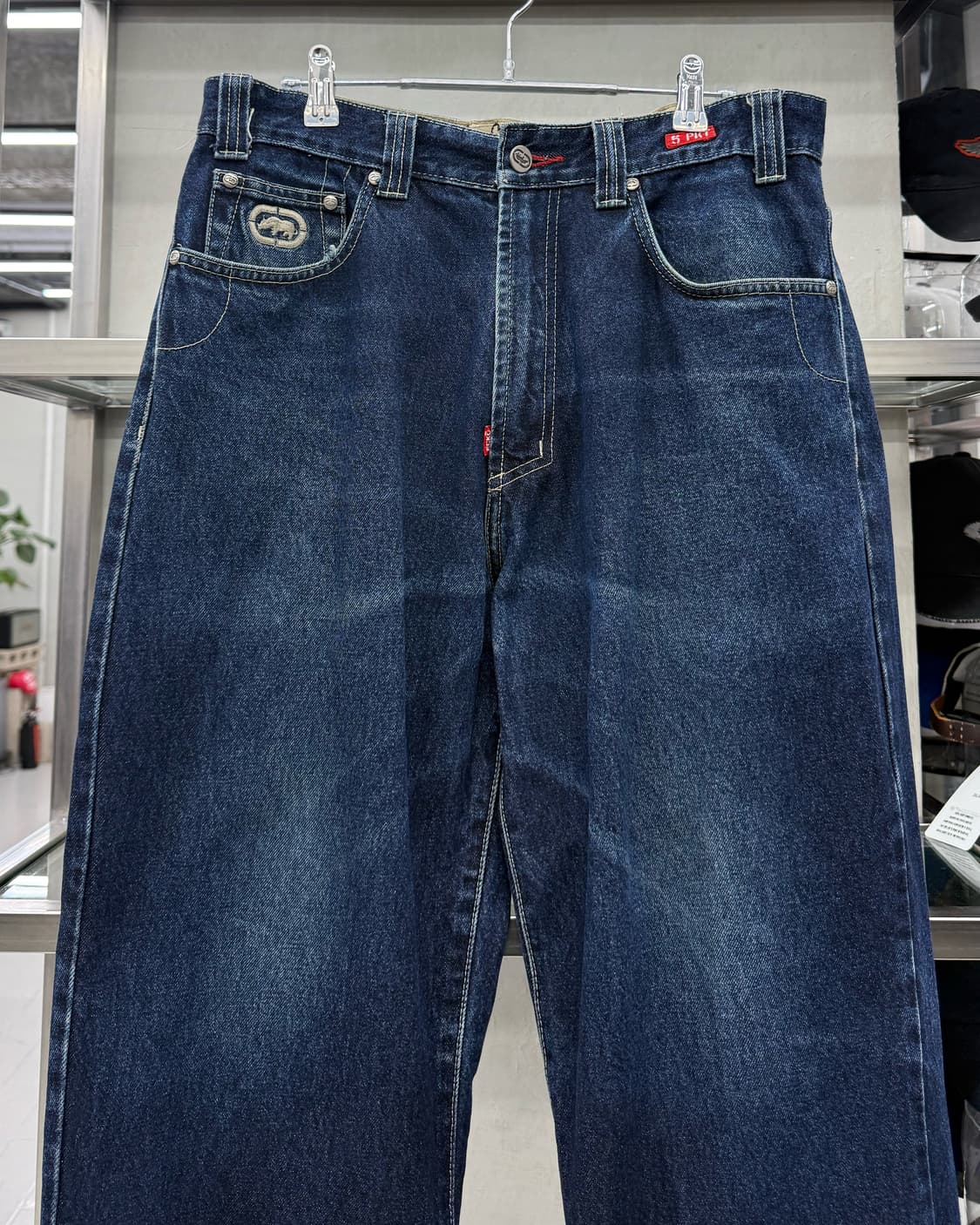 에코 Ecko Unltd 00s 인디고 힙합 데님 팬츠 상품이미지2