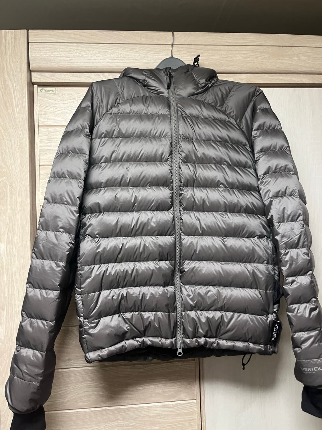 [m] 페더다운 그리드 경량 다운 패딩 자켓 상품이미지3