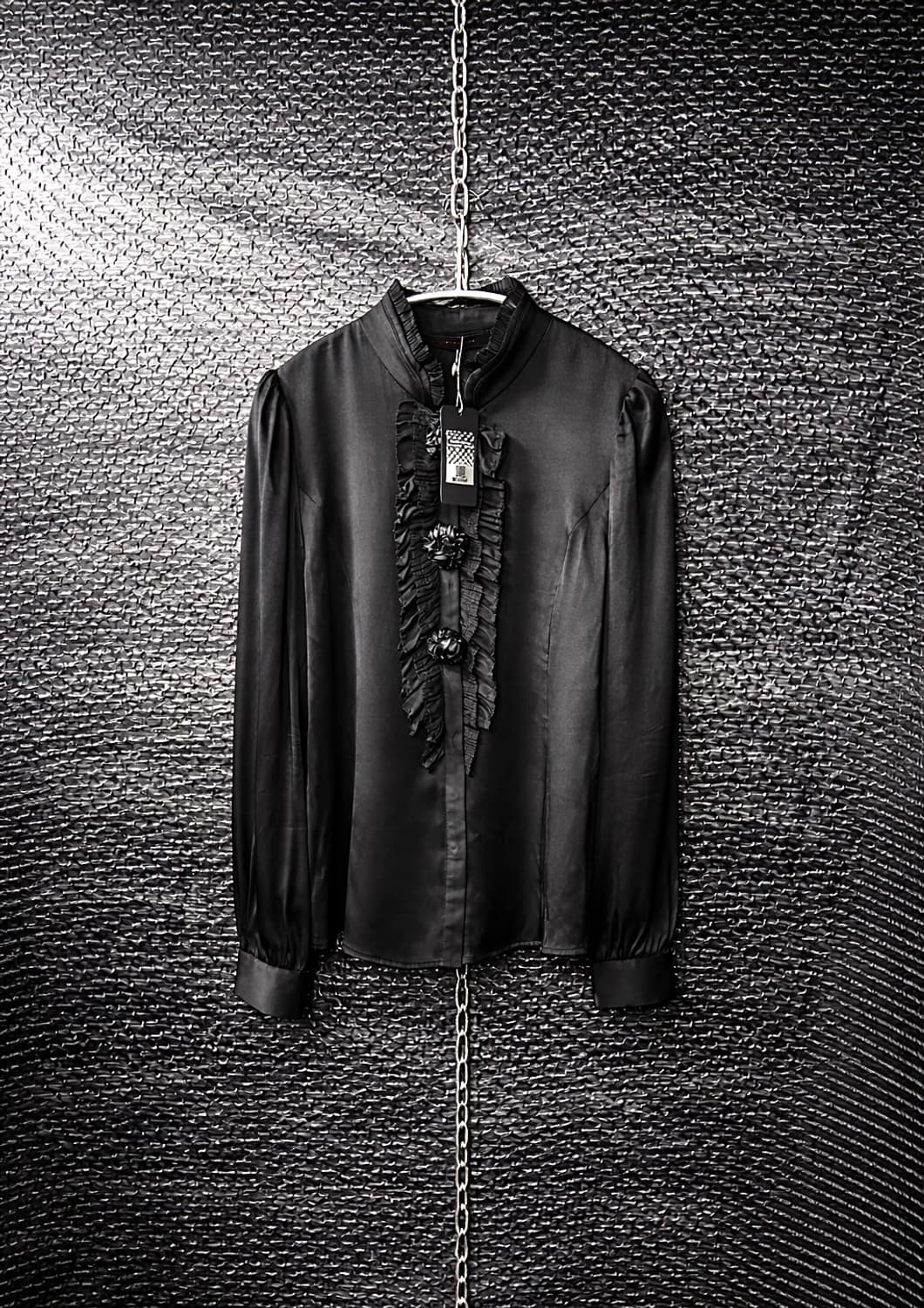 Minmini 프릴 고딕셔츠 상품이미지1