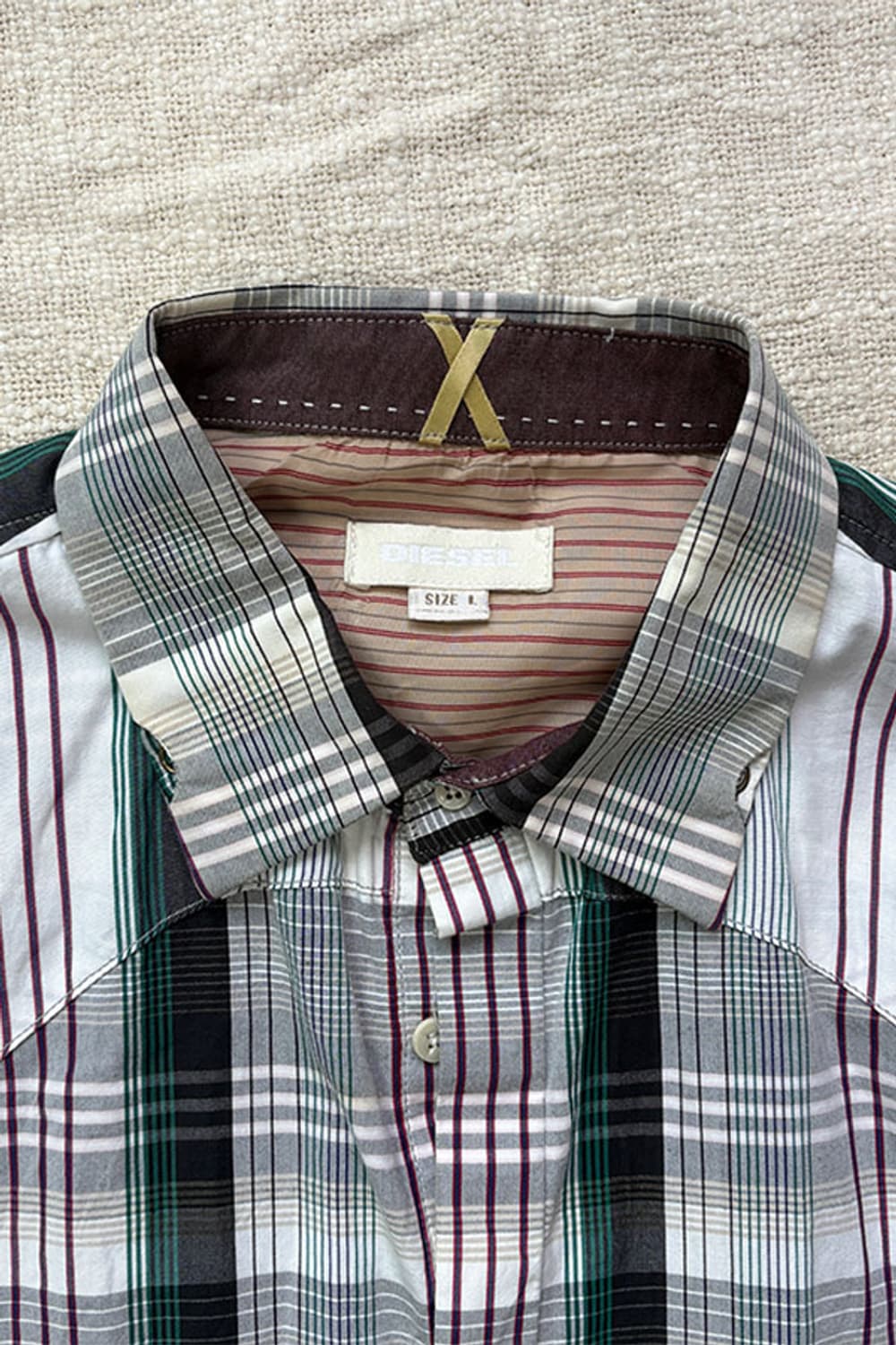 DIESEL Raw-Hem Check Western Shirt 상품이미지8