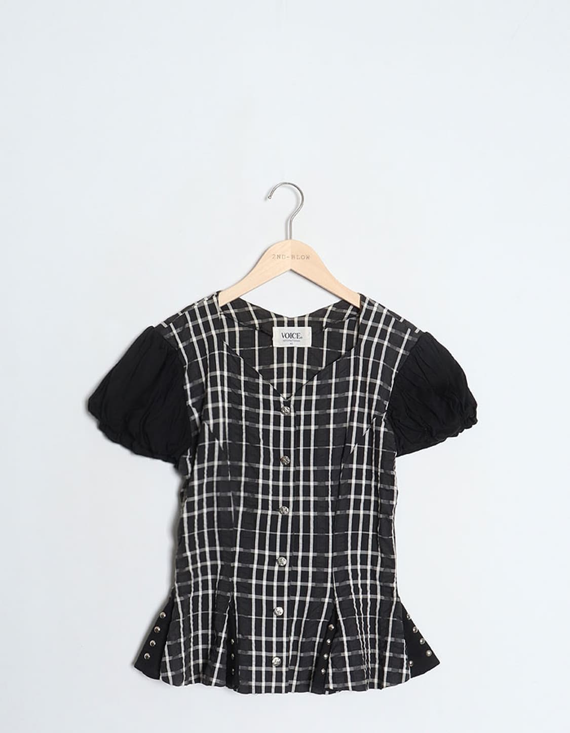 VOICE INTERNATIONAL Seersucker Blouse 상품이미지1