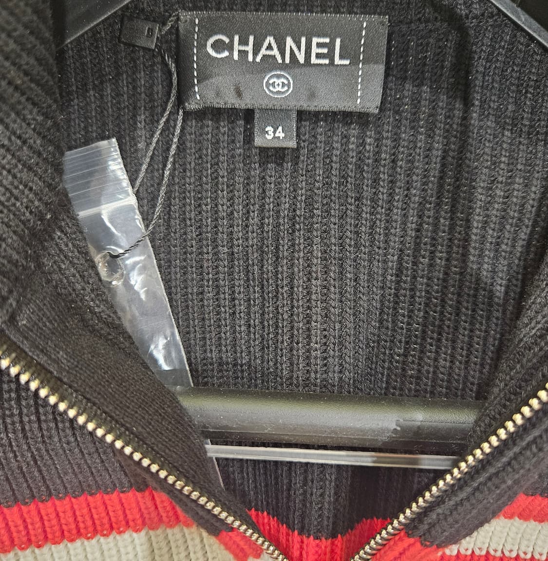 샤넬 집업 가디건 긴팔 코튼+캐시미어 니트 P777518 상품이미지7