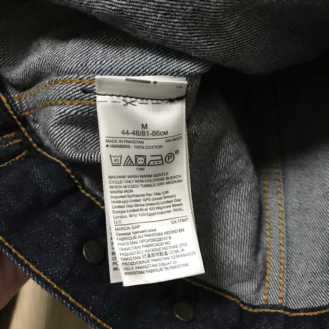 GAP 갭 데님 트러커 청자켓 M사이즈 상품이미지4