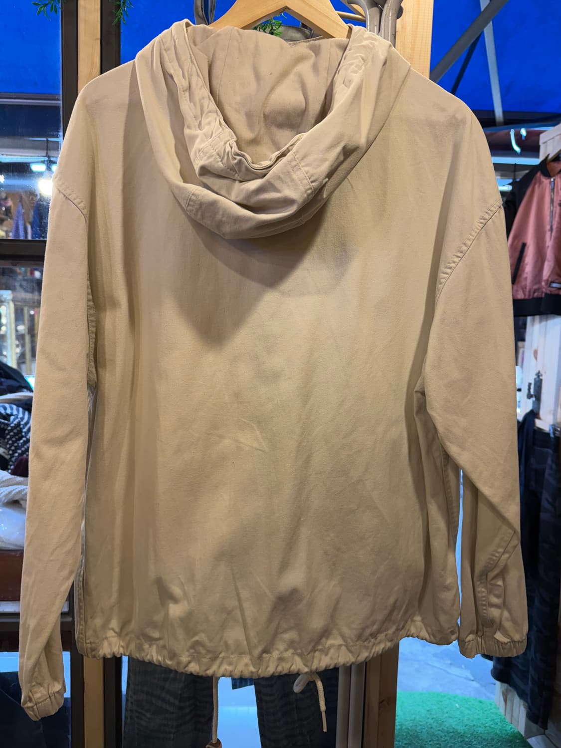 리 트위치 로고 아이보리 코튼 자켓 상품이미지4