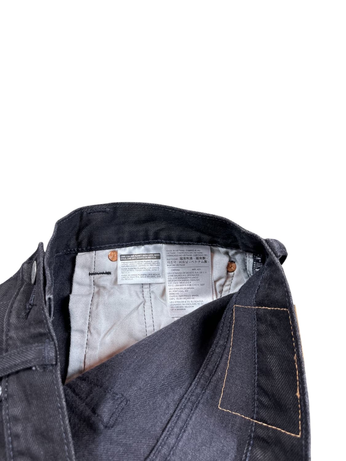 Levi's 501 흑청 데님팬츠 상품이미지6