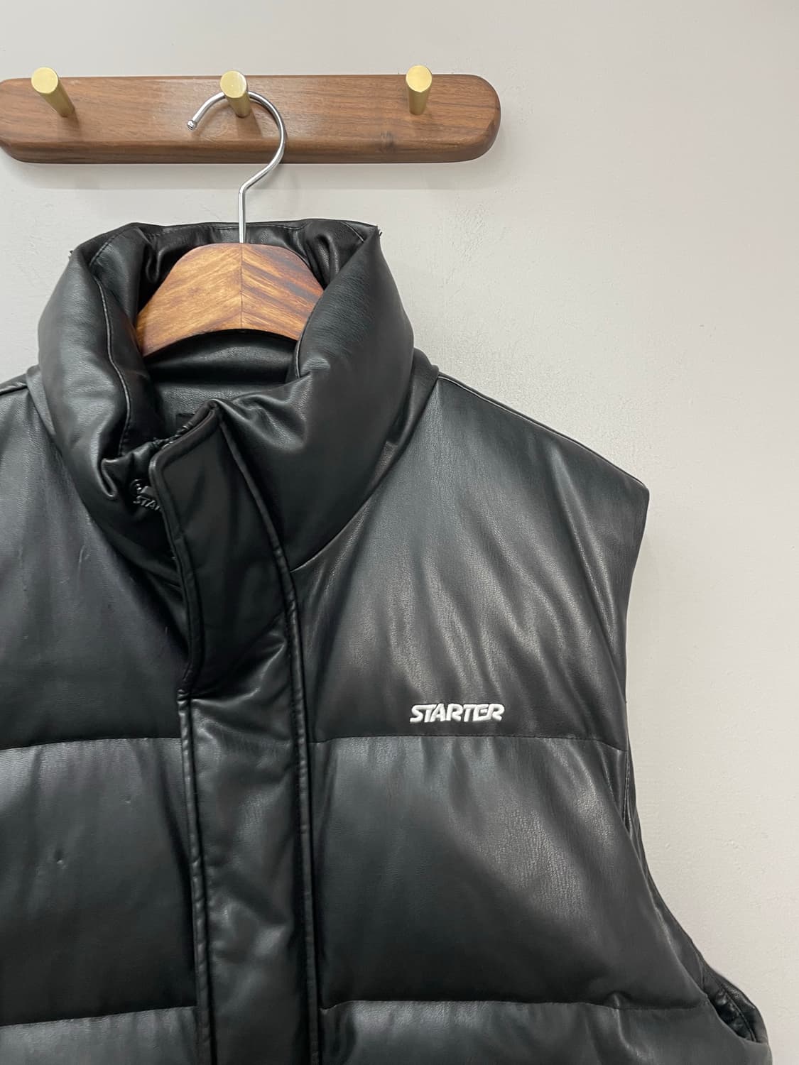 스타터 레더 다운 베스트 H1446 상품이미지3