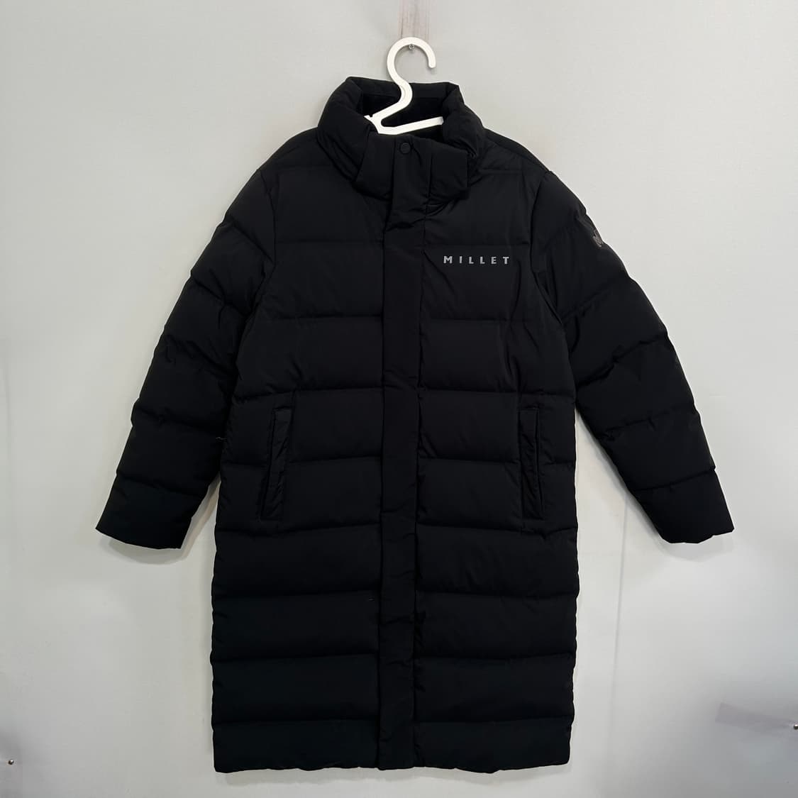 밀레 거위털 롱패딩 90 블랙 남녀공용 상품이미지1