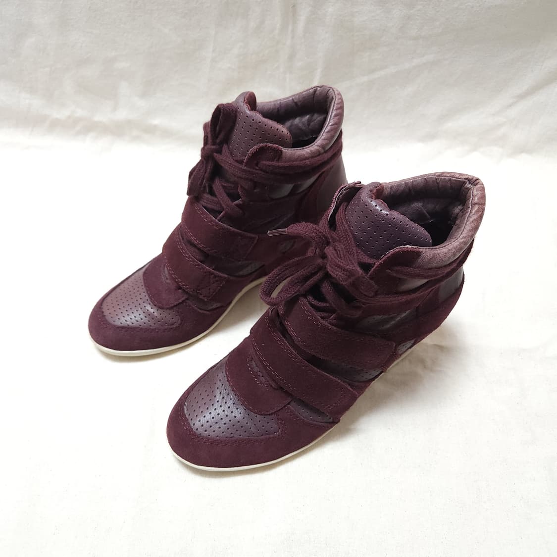 [37] ASH 스웨이드 웨지힐 스니커즈 (240) 상품이미지2