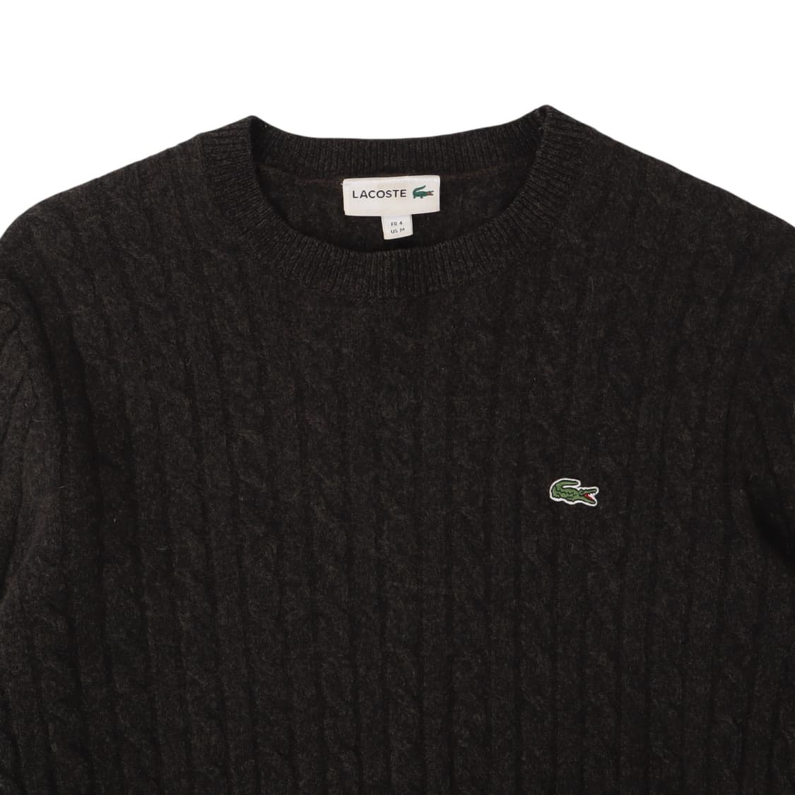 라코스테 챠콜 케이블 니트 스웨터 상품이미지2