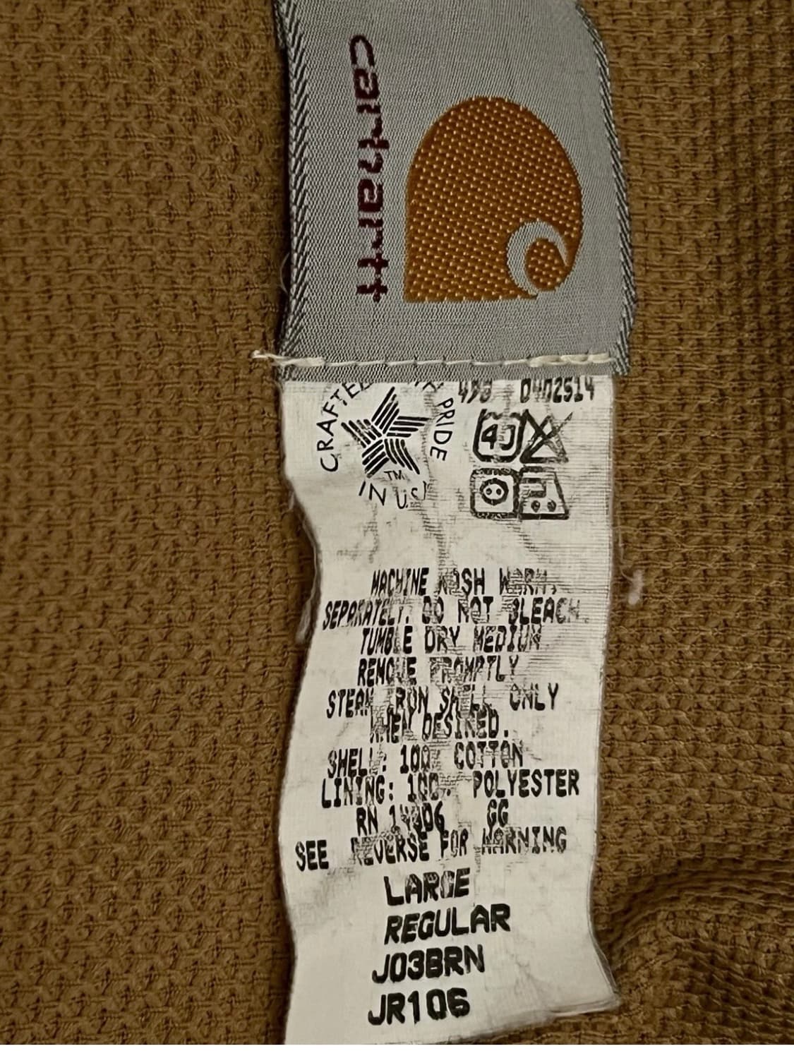 칼하트 J03 BRN L 상품이미지8