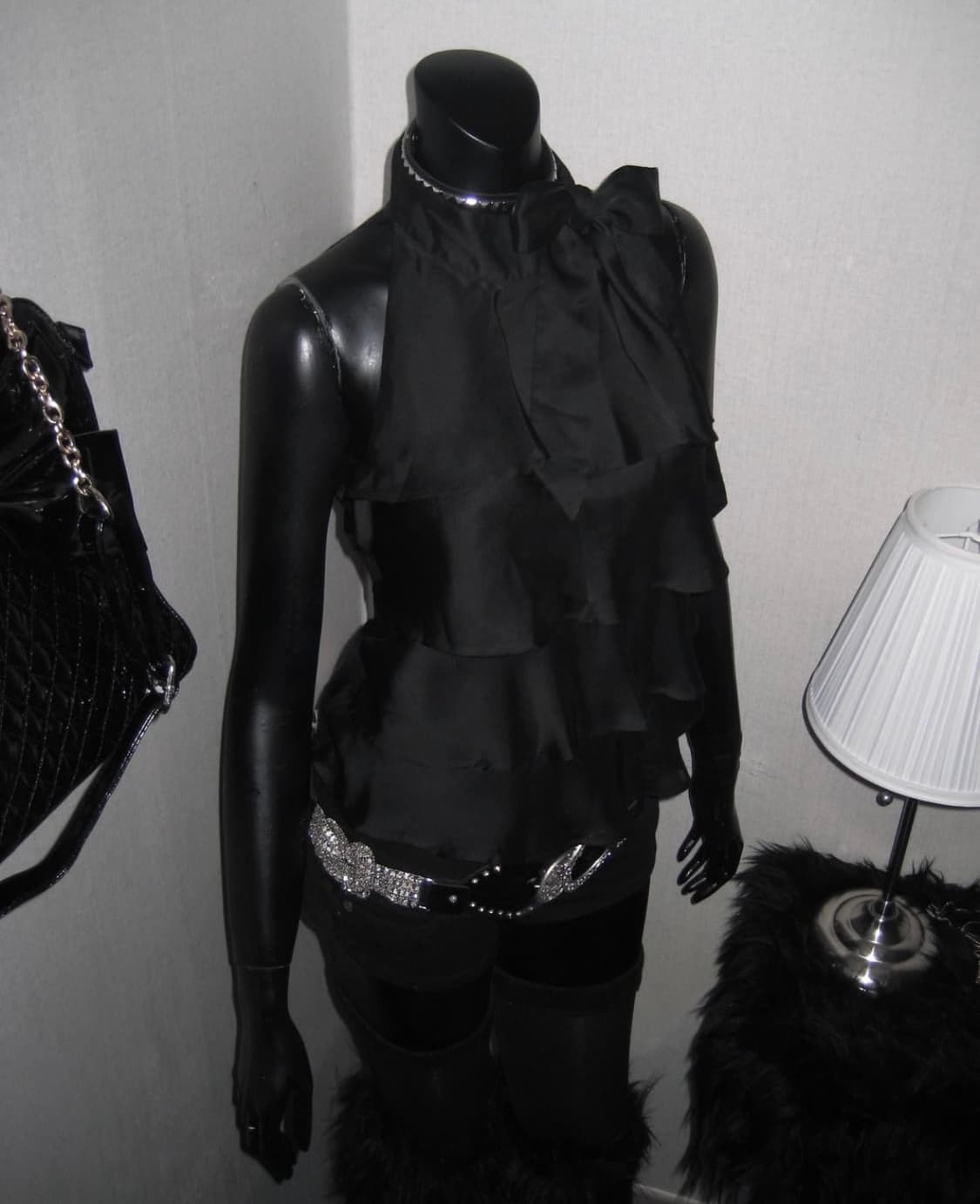 갸루 실크 블라우스 상품이미지1