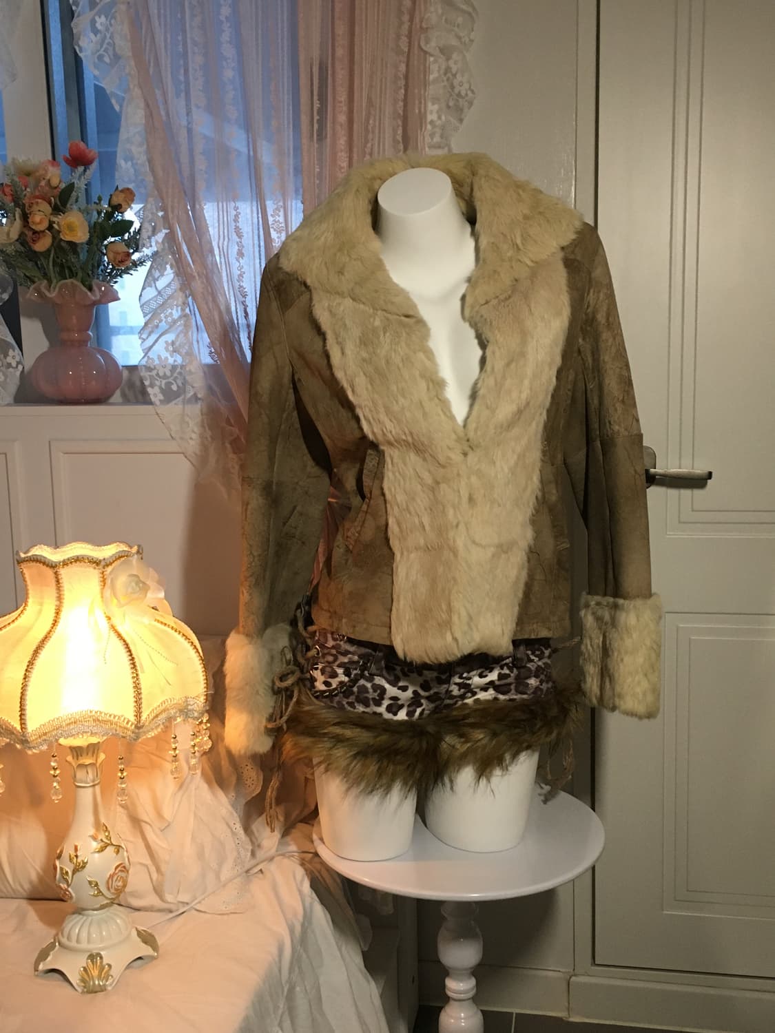 Fortuna Valentino래빗퍼 무스탕 상품이미지1