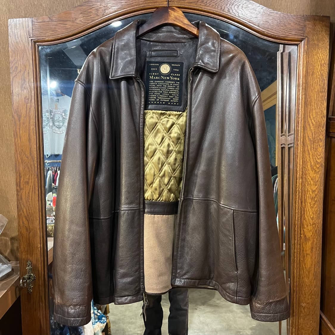 빈티지 레더 브라운자켓  상품이미지1