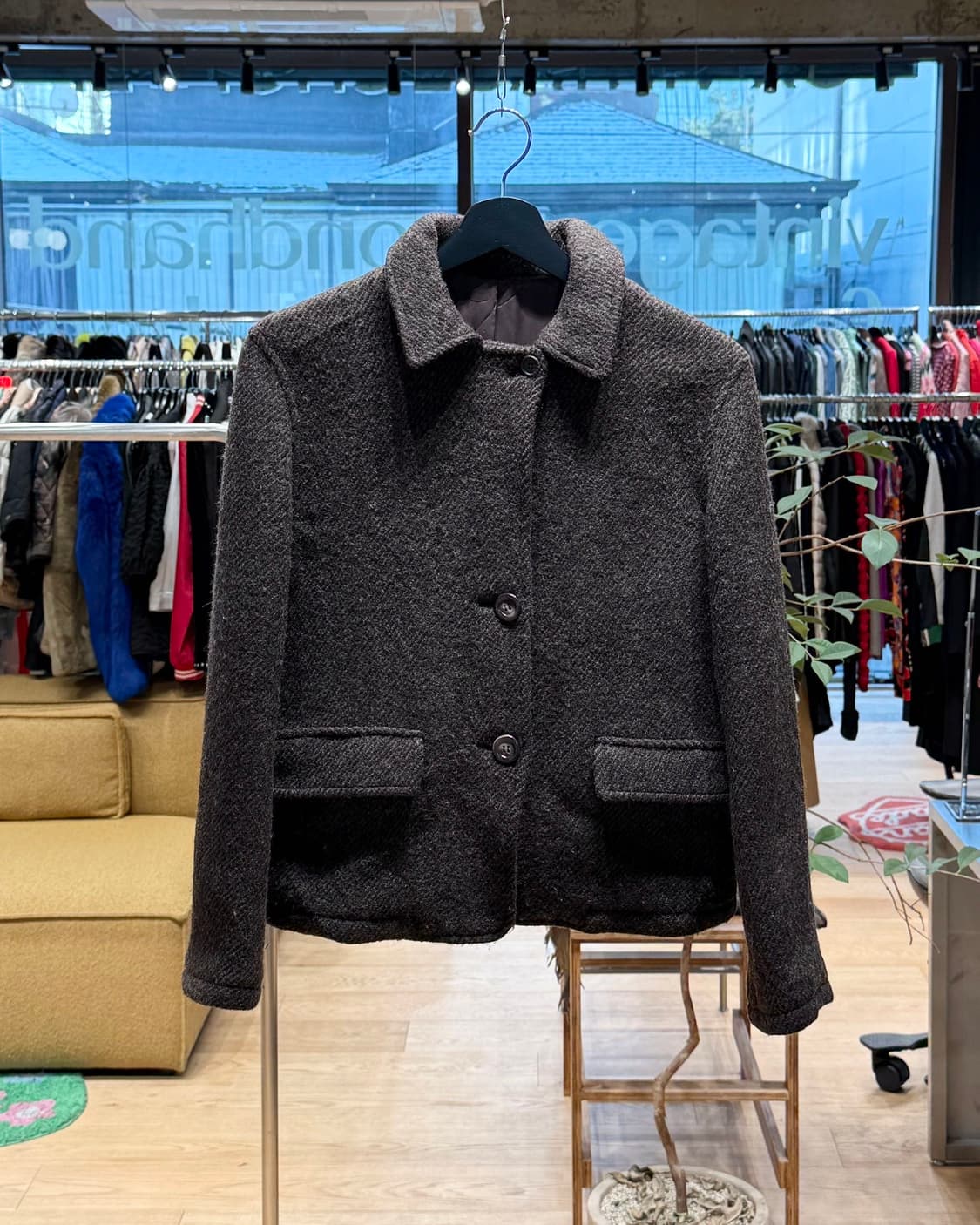 마가렛호웰 브라운 울 하프 코트  상품이미지1