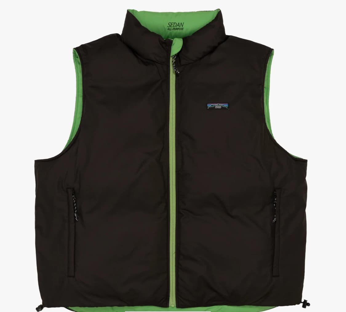 [XL] 세단올퍼포즈 리버시블 다운 베스트 그린x블랙 상품이미지2