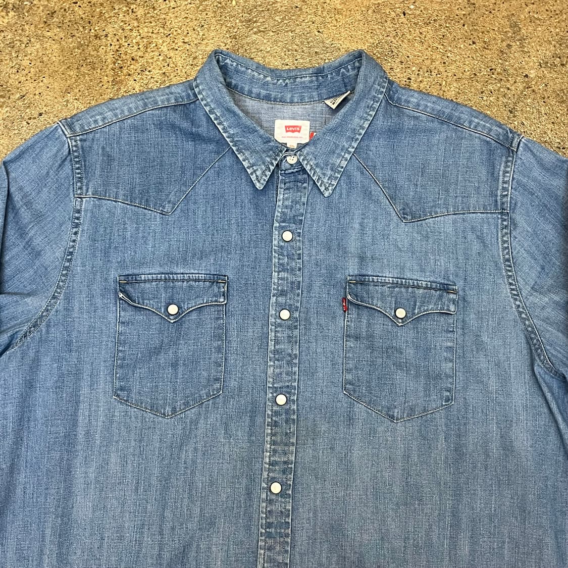 미국 빈티지 리바이스 데님 웨스턴 셔츠 상품이미지4