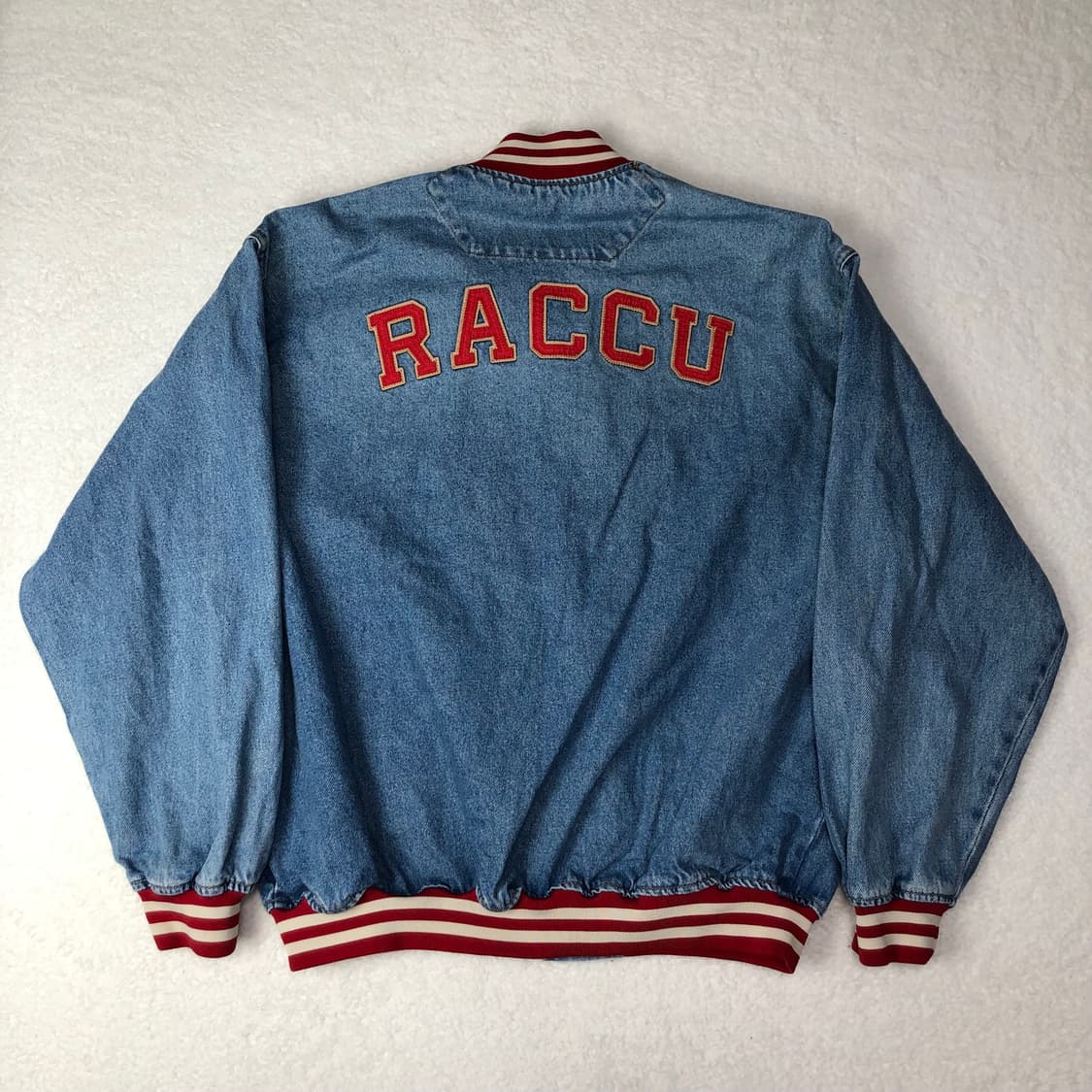 빈티지 데님 바시티 자켓 상품이미지2