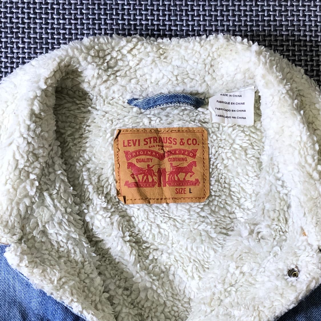 쉐르파 데님 트럭커 자켓 상품이미지6