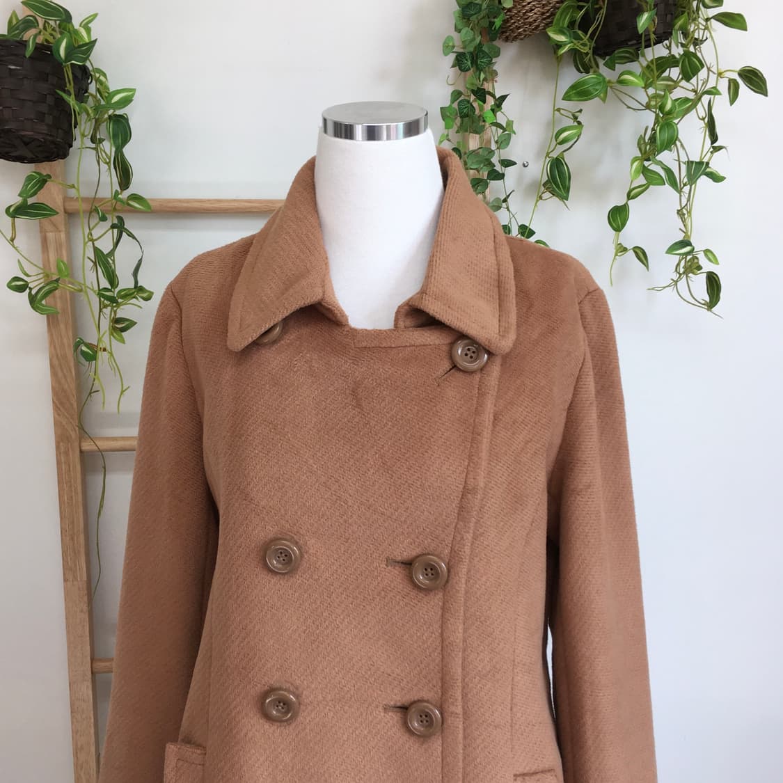 JPN/ 모리걸 라떼코트 브라운코트 더블코트 모리룩코트 상품이미지3