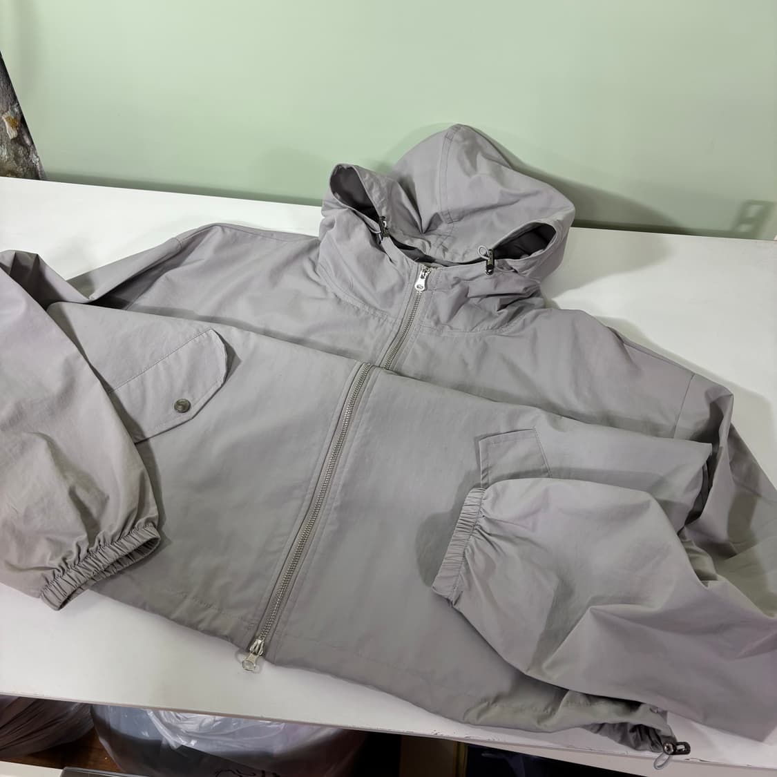 L 105 LABSTUDIO 그레이 바람막이자켓 상품이미지1