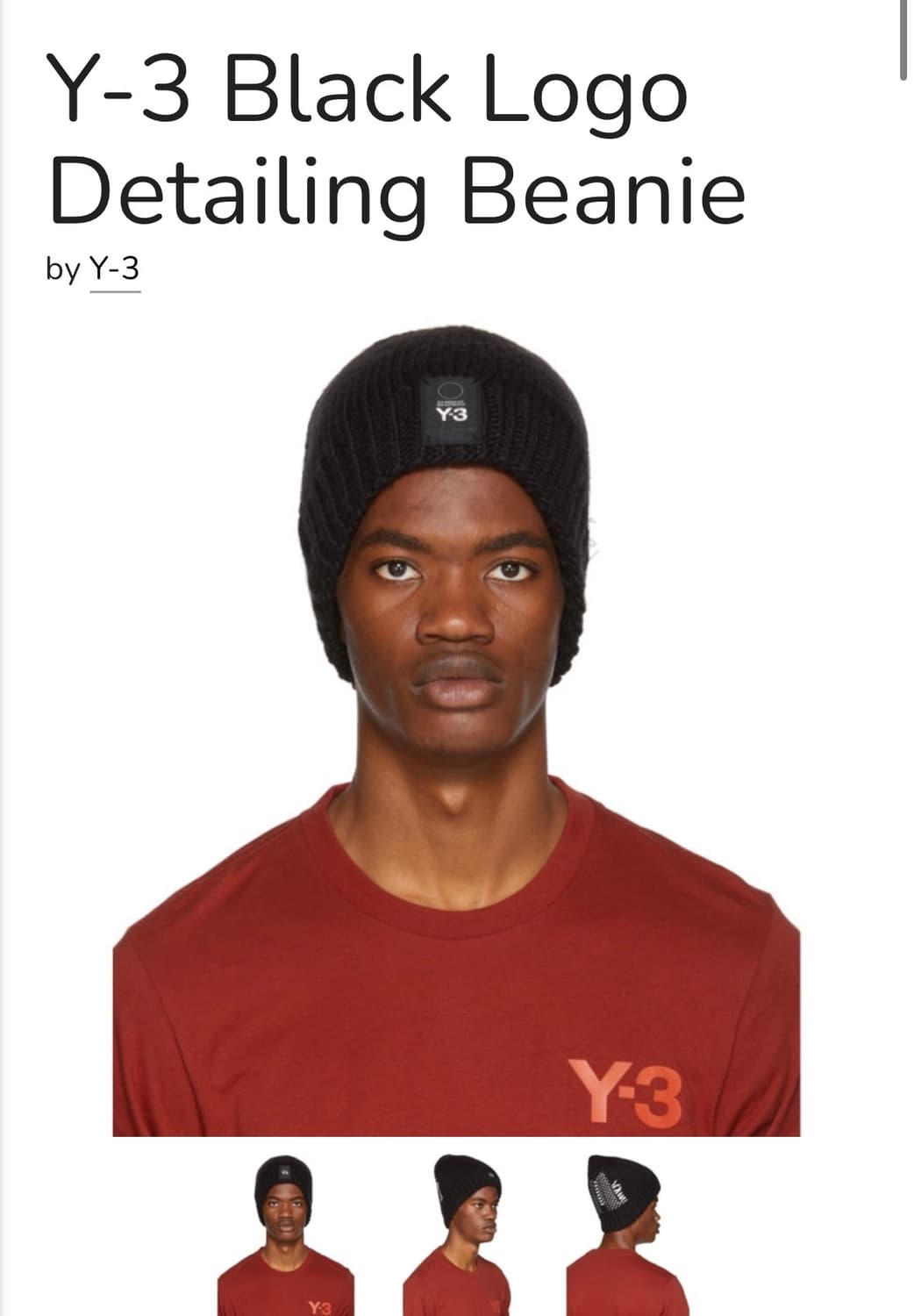 Y-3 니트 비니 상품이미지1