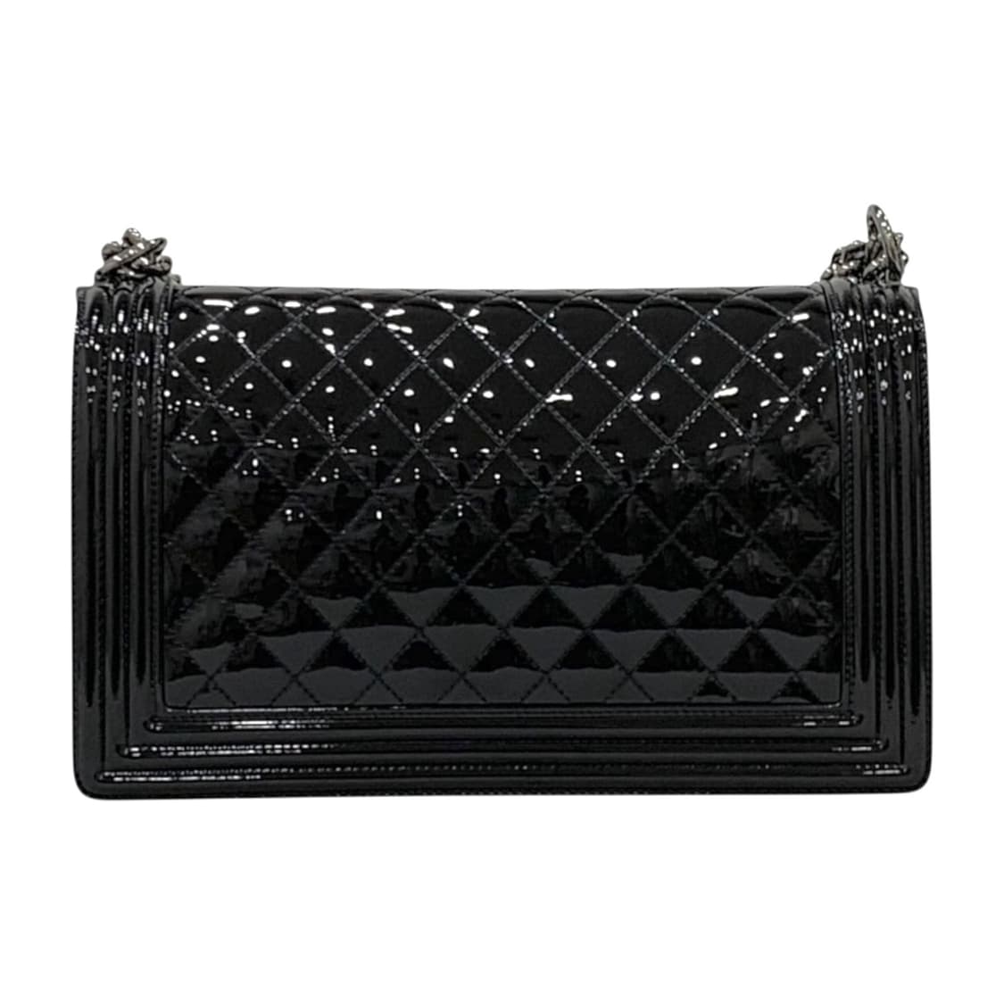 샤넬 보이백 라지 플랩백 CC 은장 페이던트 레더 상품이미지2