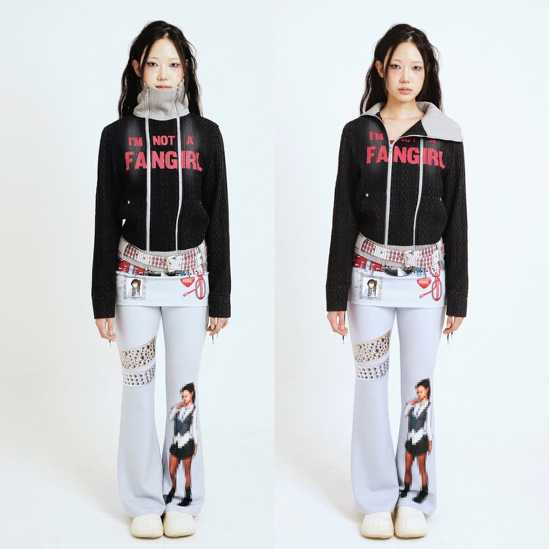 혼쿄 Not A Fangirl 2-Way Zip-Up Jacket  상품이미지4