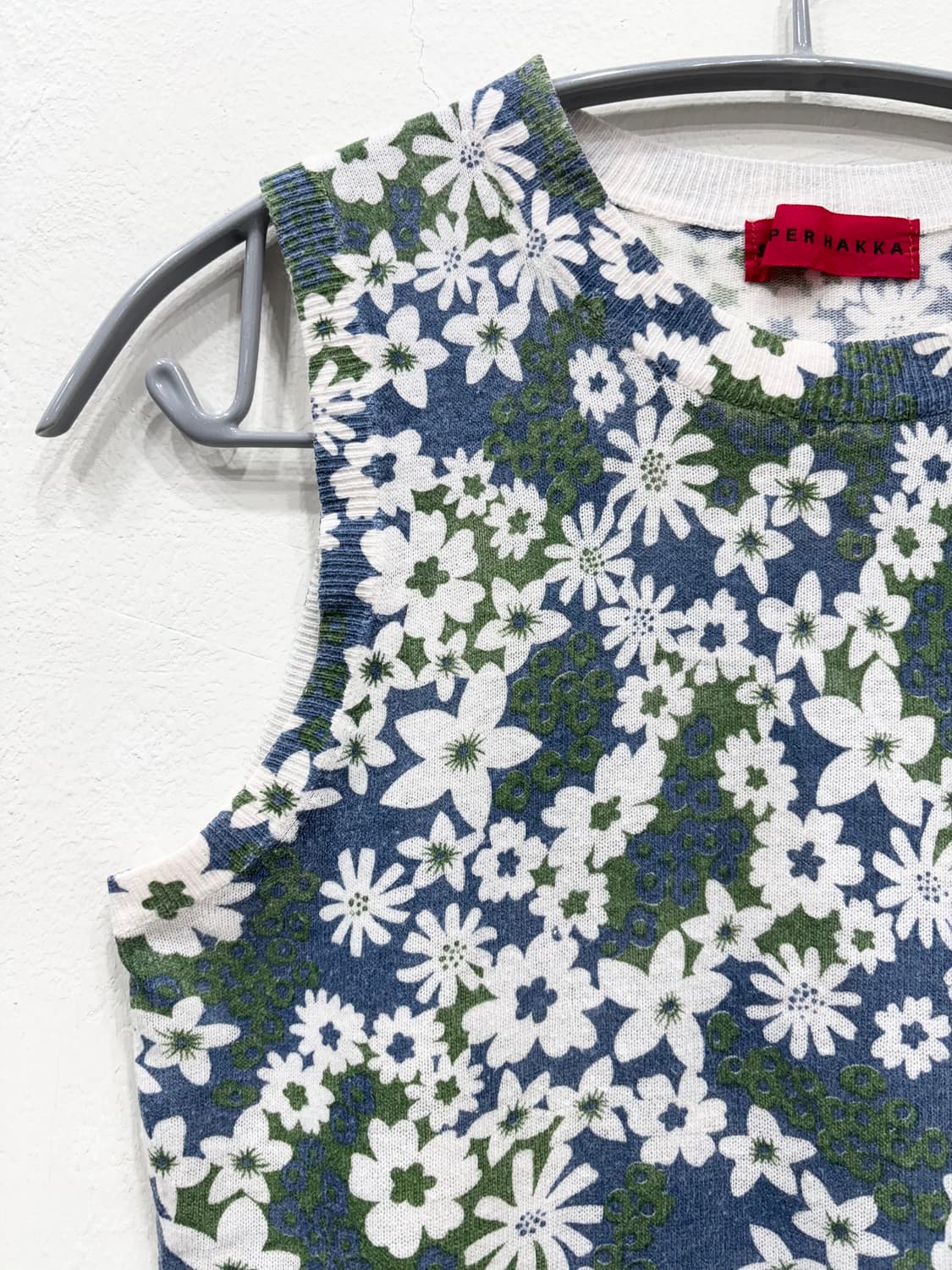 Super Hakka 플라워패턴 슬리브리스 상품이미지2