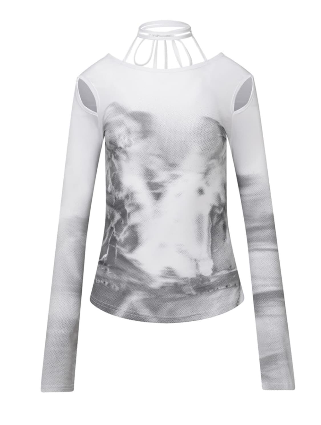 나체 컷 아웃 슬림핏 롱슬리브 상품이미지5