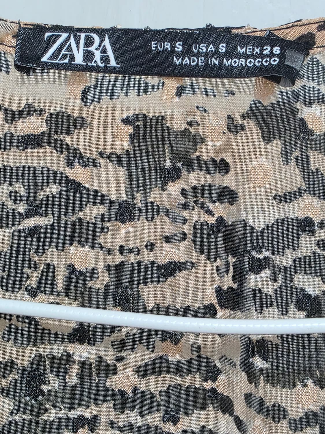 자라 애니멀 프린트 미니 드레스 원피스 S 상품이미지3