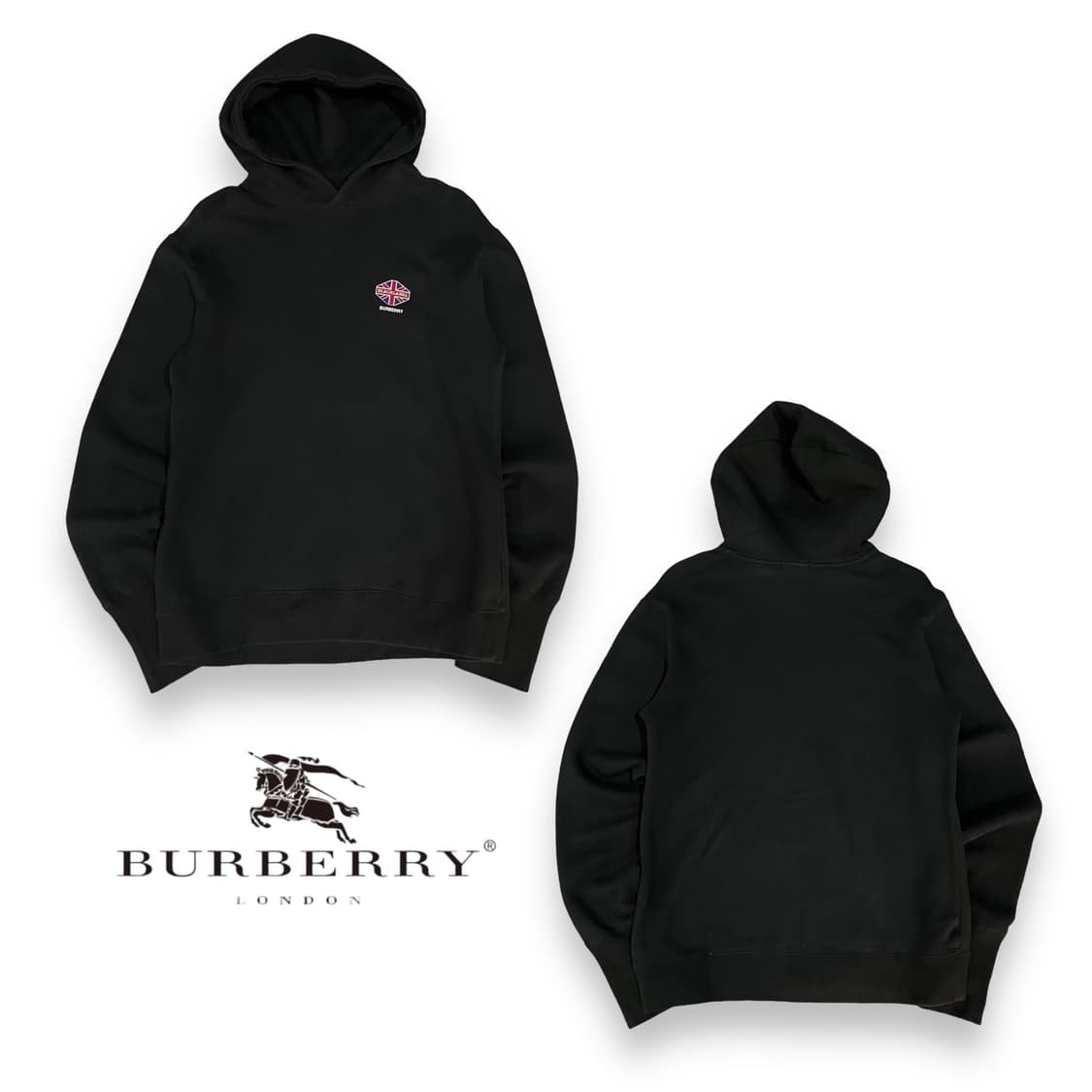 버버리 아카이브 블랙라벨 후드티 상품이미지1