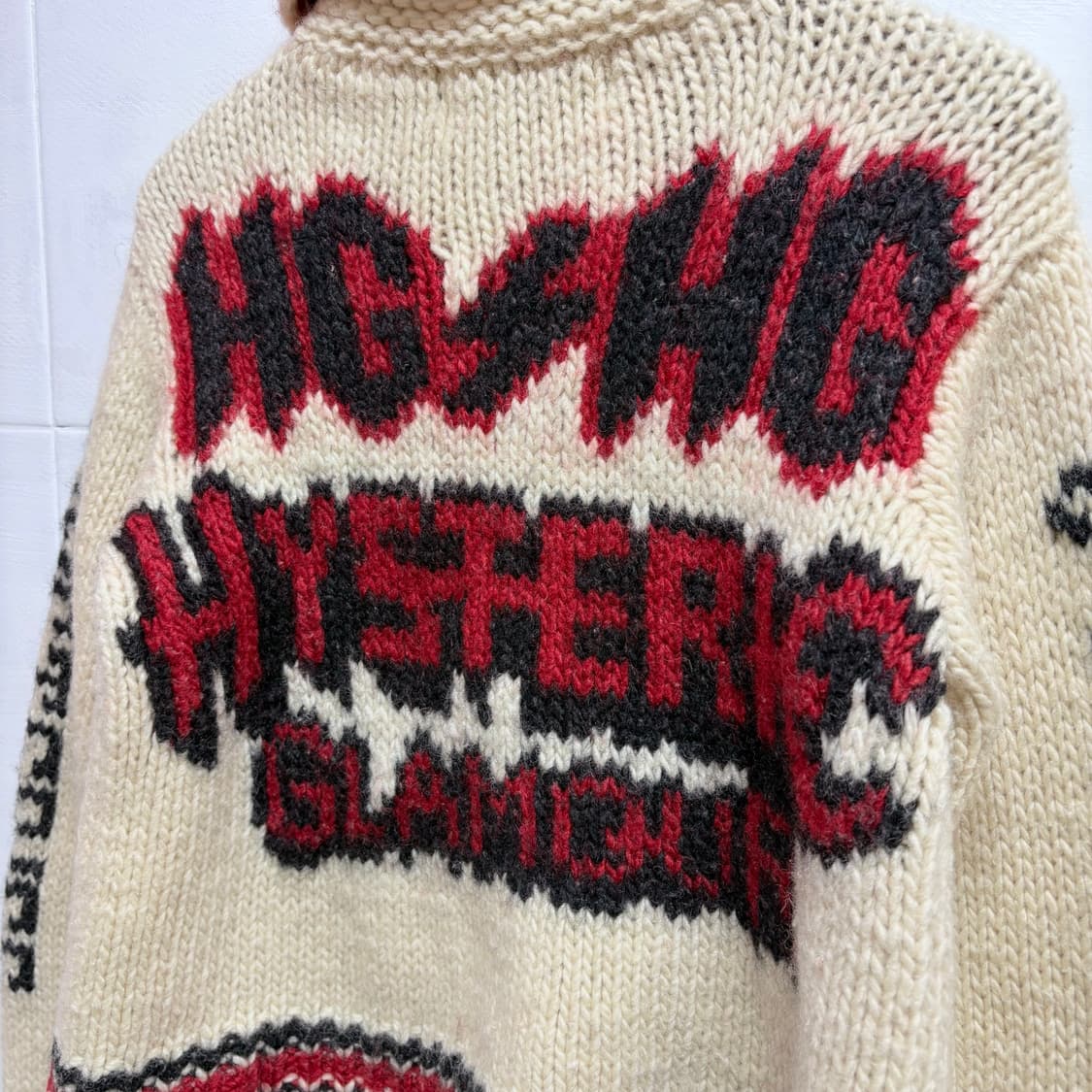 히스테릭 글래머 Hysteric Glamour 코위찬 니트 집업 자켓 1 상품이미지7