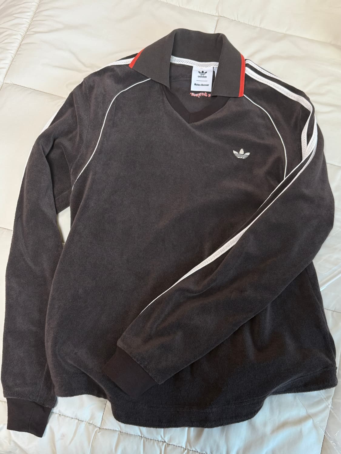 아디다스 x 웨일스 보너 타월 롱 슬리브 다크 브라운 상품이미지2