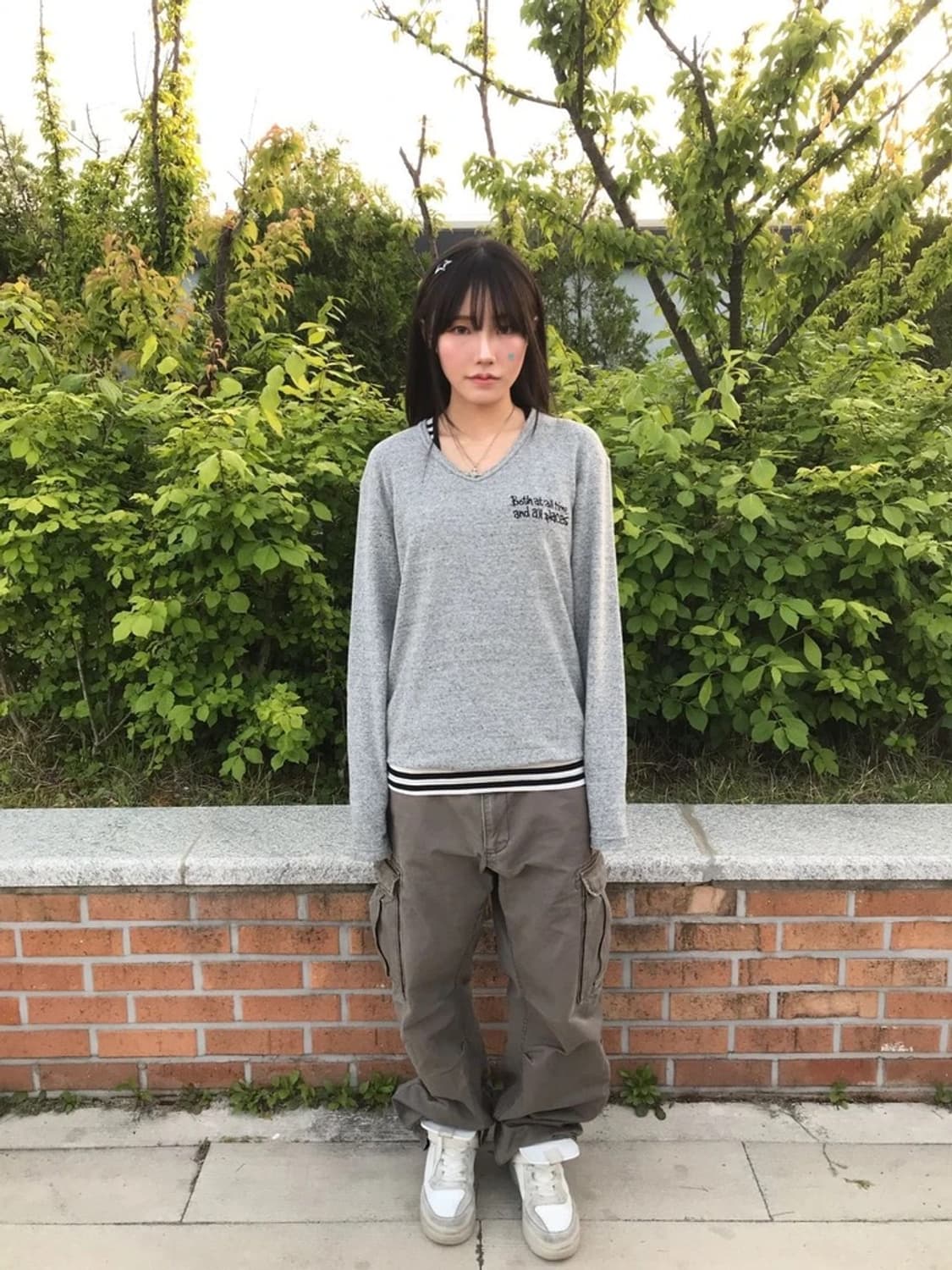 Stooge & Co Grey Graphic Long Sleeve 상품이미지1
